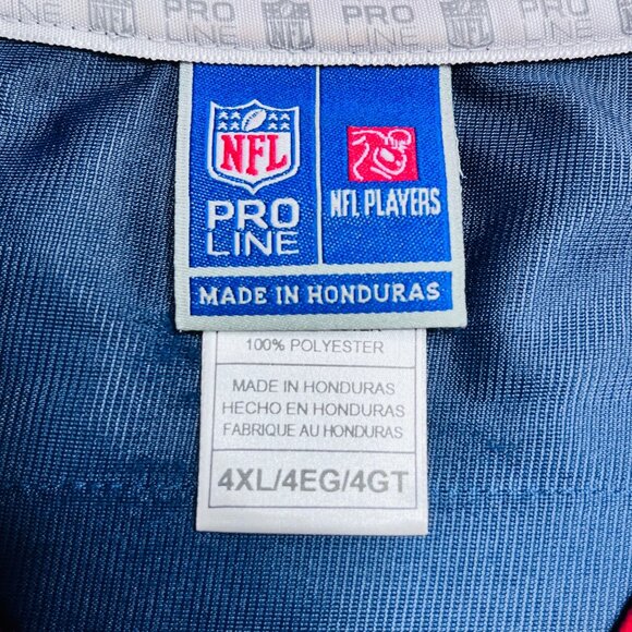 Houston Texans NFL Pro Line 90 Jersey 4XL Navy Blue Polyester - Picture 4 of 16